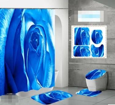 Printed Waterproof Polyester Shower Curtain by GJG Denim