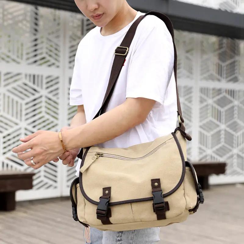 Men's Canvas Shoulder Bag by GJG Denim