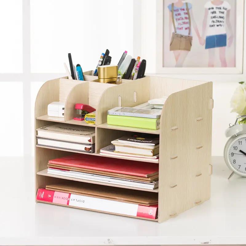 Office Desk Wooden Storage Box by GJG Denim
