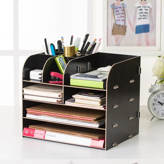 Office Desk Wooden Storage Box by GJG Denim