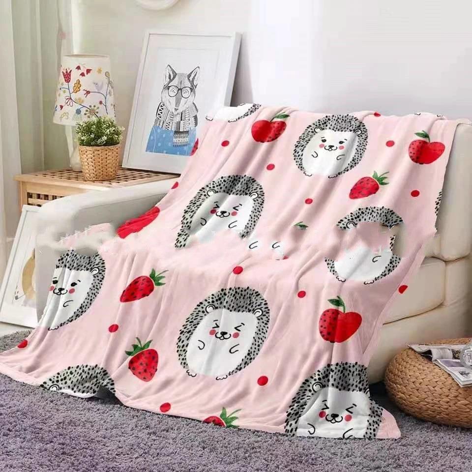 Hedgehog Fleece Blanket by GJG Denim
