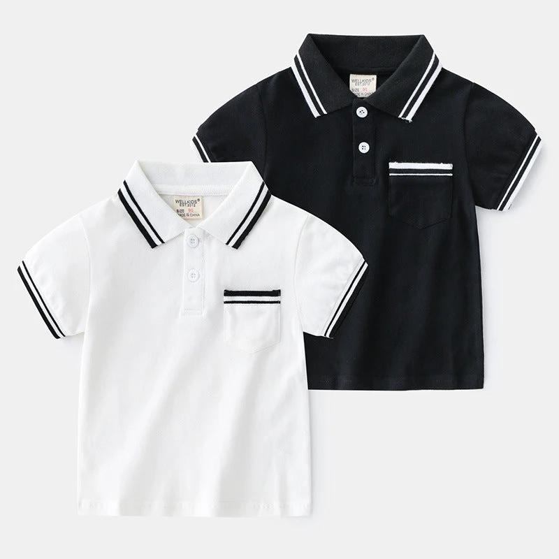 Boys' T-Shirt Summer Polo Shirt by GJG Denim