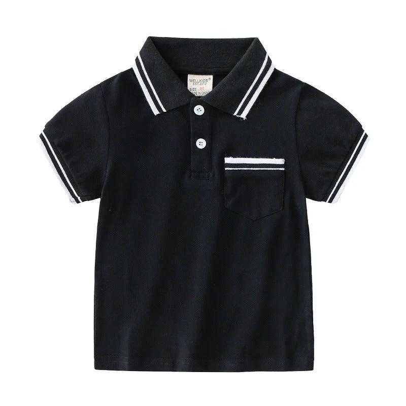 Boys' T-Shirt Summer Polo Shirt by GJG Denim