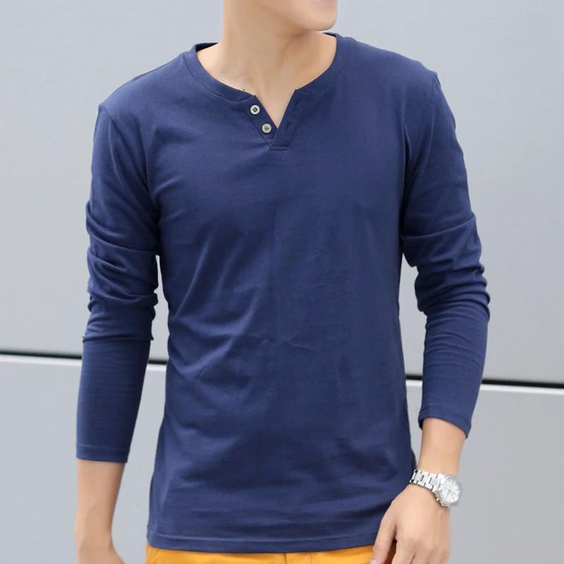 Men's Long Sleeve Linen T Shirts by GJG Denim
