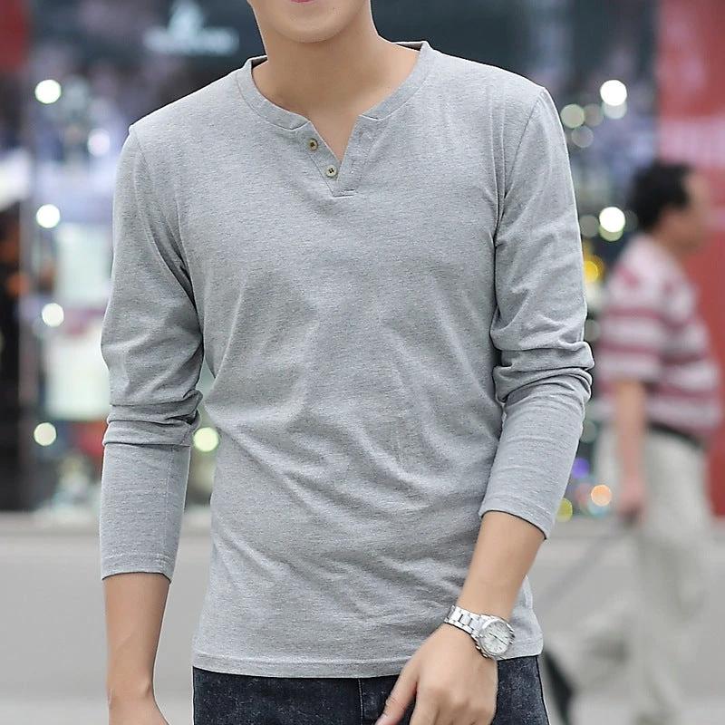 Men's Long Sleeve Linen T Shirts by GJG Denim