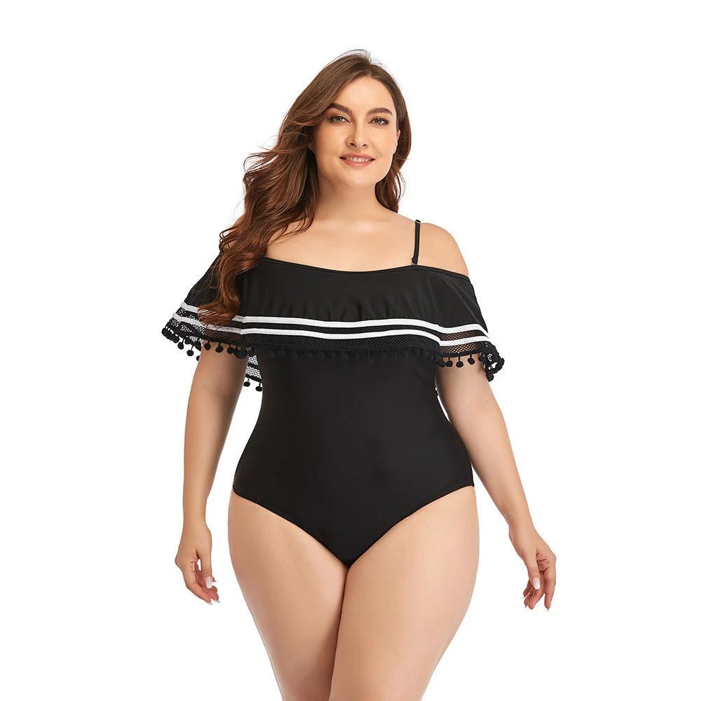 Sexy Plus Size One-piece Swimsuit Swimsuit Factory Direct Swimsuit Spot by GJG Denim