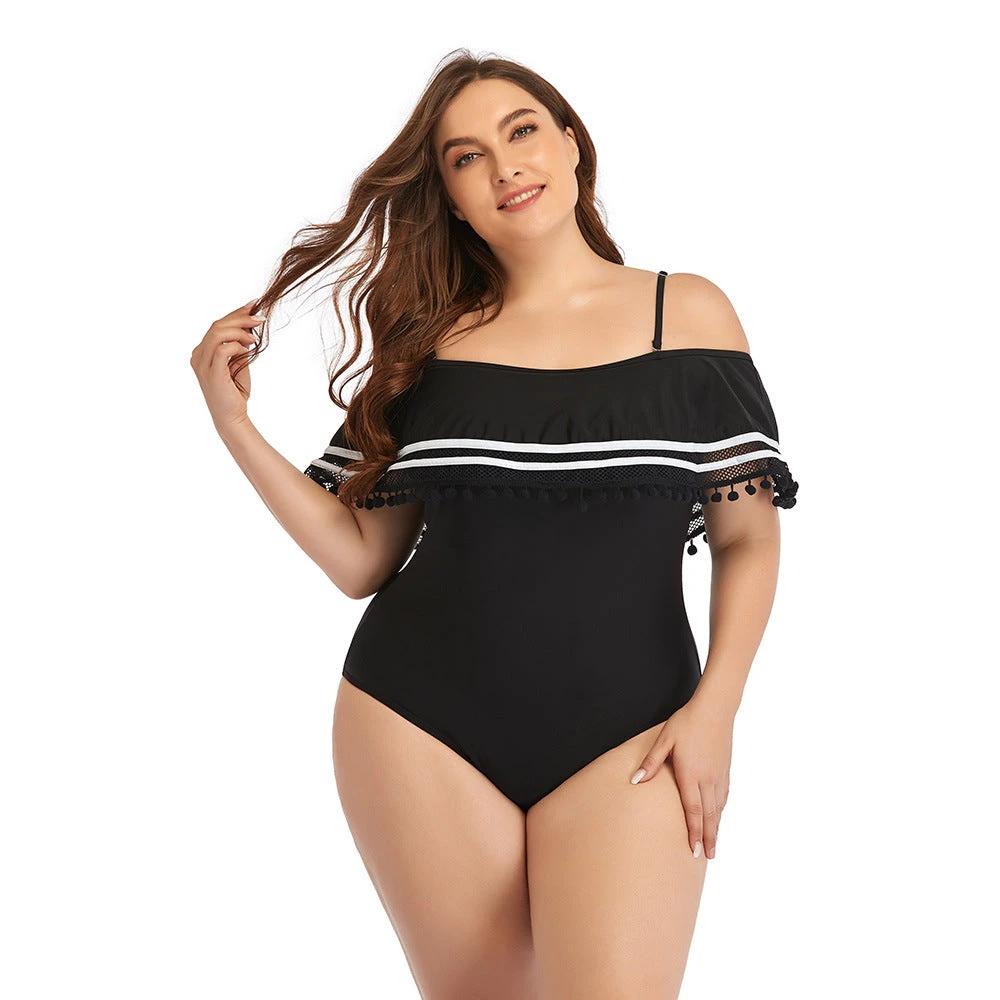 Sexy Plus Size One-piece Swimsuit Swimsuit Factory Direct Swimsuit Spot by GJG Denim
