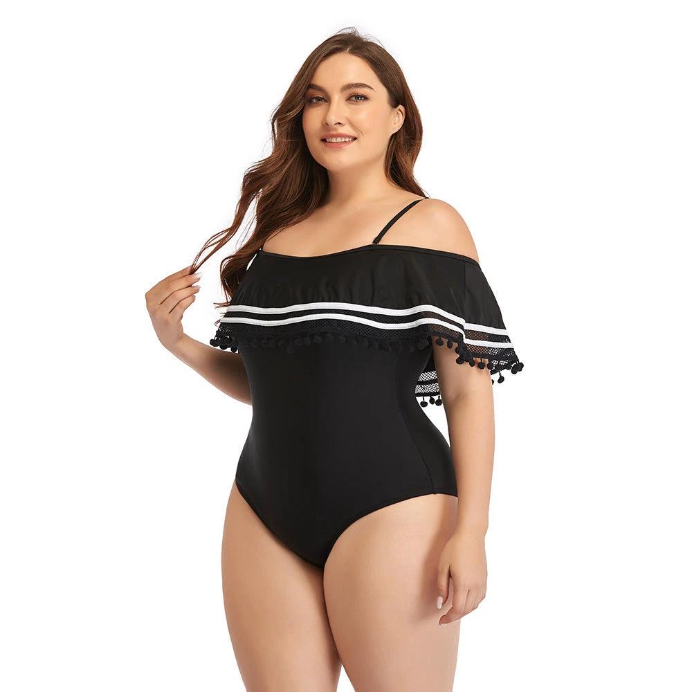 Sexy Plus Size One-piece Swimsuit Swimsuit Factory Direct Swimsuit Spot by GJG Denim