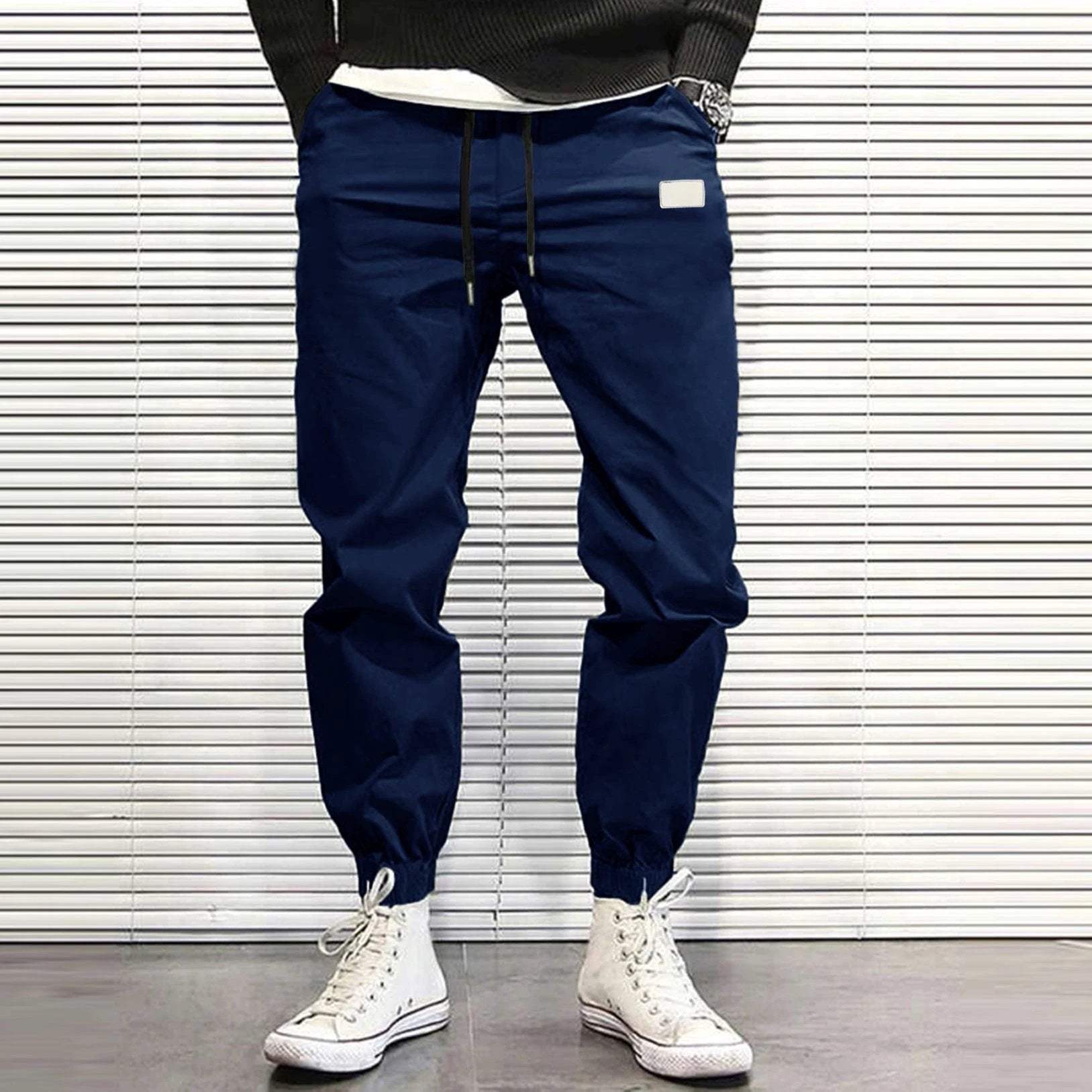 Men's Casual Sports Loose Tappered Pants by GJG Denim