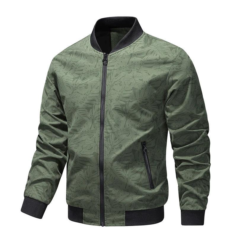 Men's Simple Zipper Quality Fabric Jacket by GJG Denim