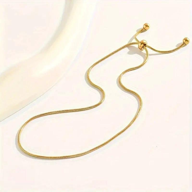 Adjustable Ball Bead Ankle Bracelet For Women by GJG Denim