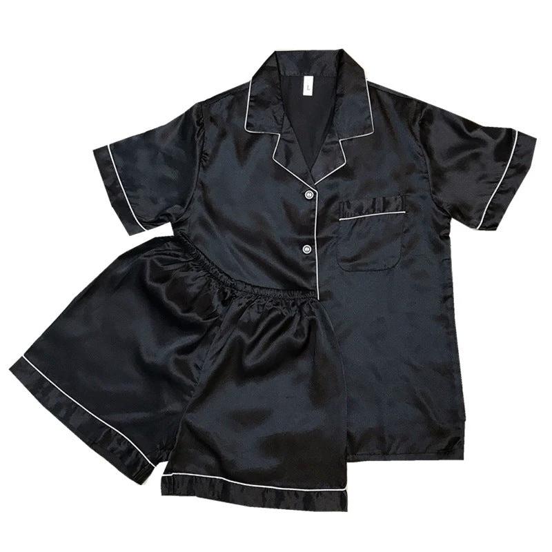Suit Women Short Sleeve Shorts Pajamas Home Service by GJG Denim