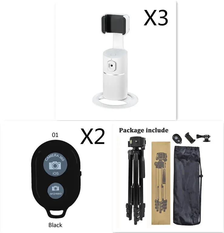 Smart Face Recognition Tracking PTZ Mobile Phone Stand Anchor Live Broadcast Stand by GJG Denim