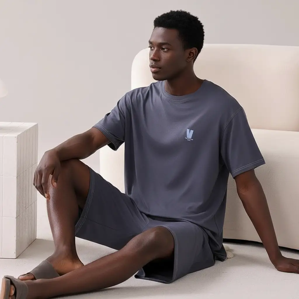 Men's Shorts Pajamas Set by GJG Denim