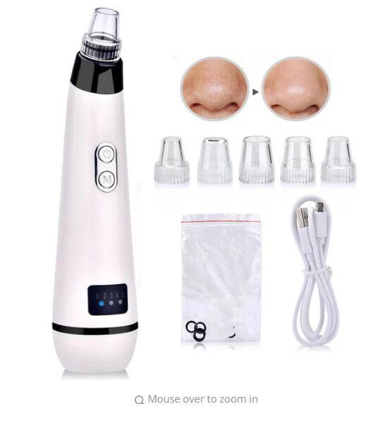 Blackhead Instrument Electric Suction Facial Washing Instrument Beauty Acne Cleaning Blackhead Suction Instrument by GJG Denim