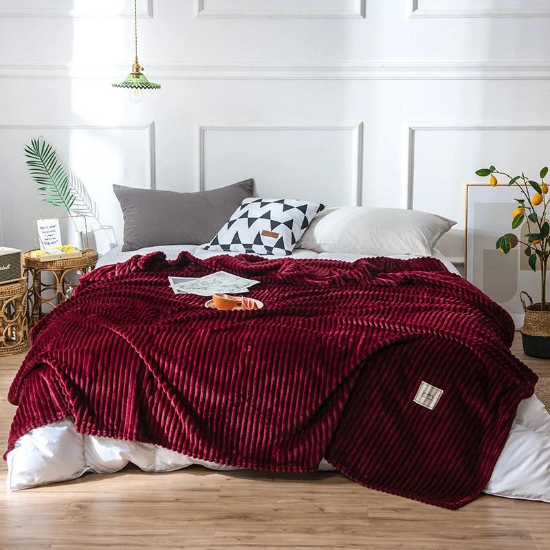 Flannel Solid Blanket by GJG Denim