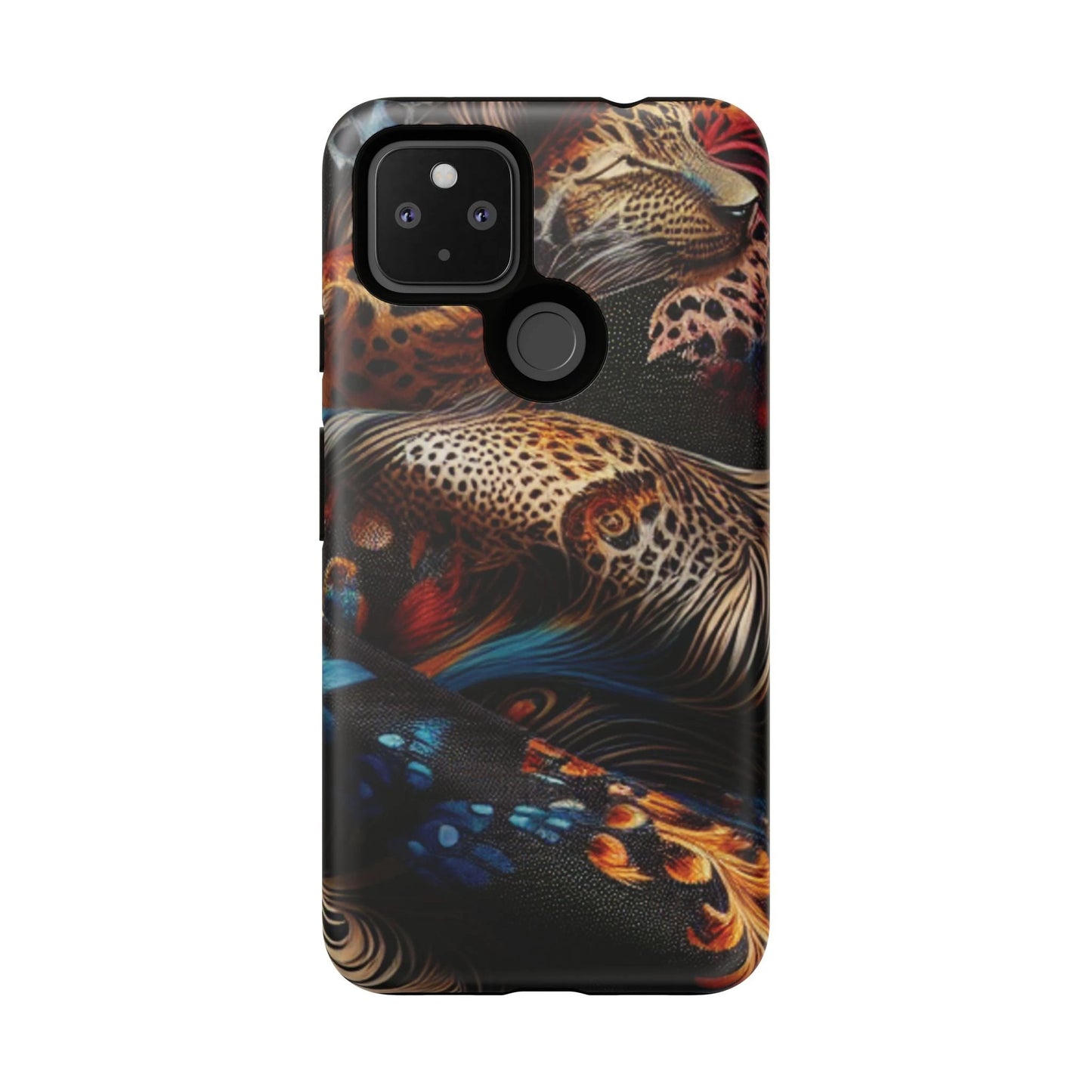 Stylish Tough Phone Case with Elegant Black and Gold Design by Printify