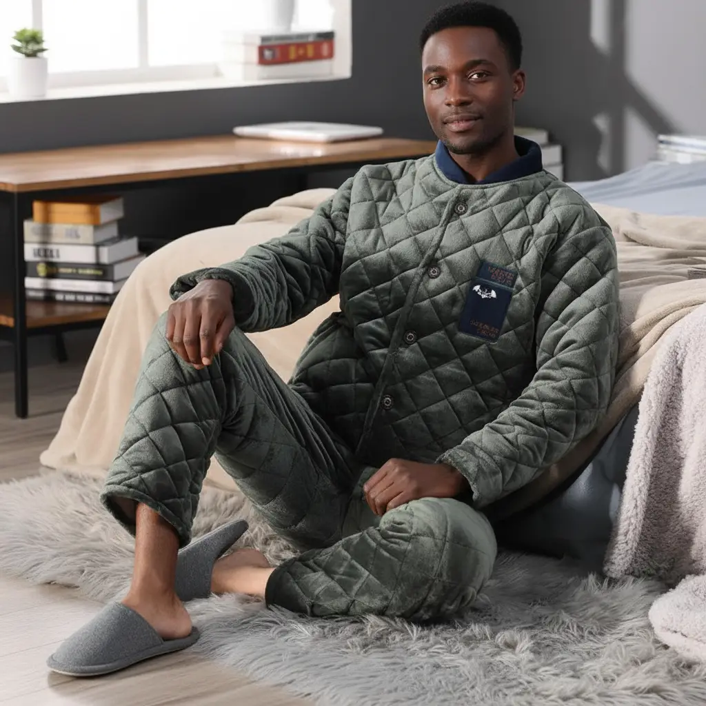 Thick Winter Pajamas For Men by GJG Denim