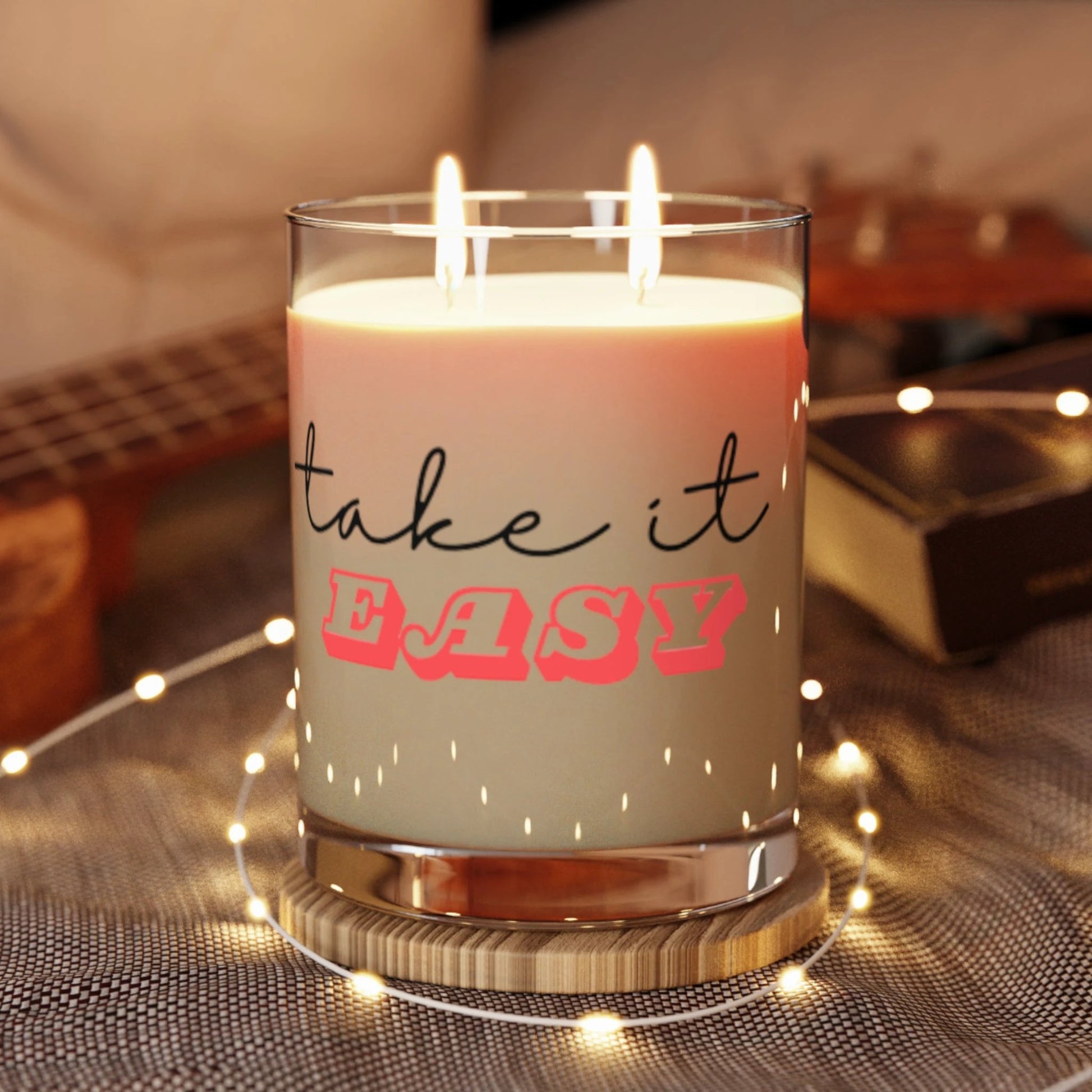 Take It Easy Scented Candle - Relaxing 11oz Aromatherapy by Printify