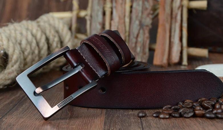 Men's Leather Belt by GJG Denim