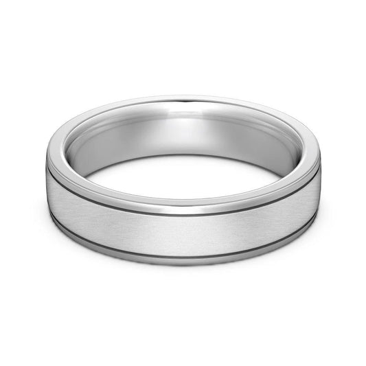 Sterling Silver Round Simple Plain Ring by GJG Denim