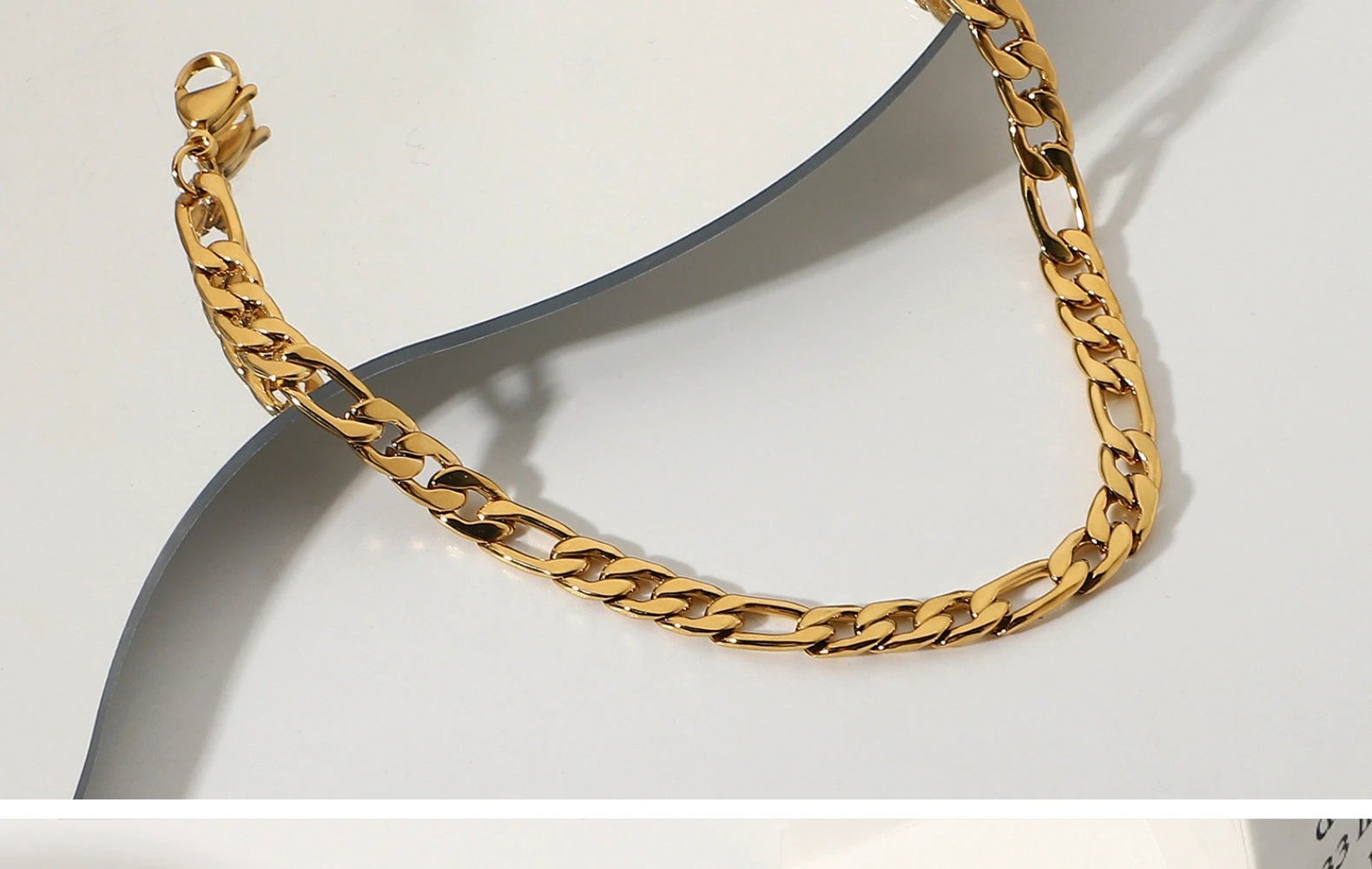 Fashion 18K Gold Plated Stainless Steel Anklets by GJG Denim