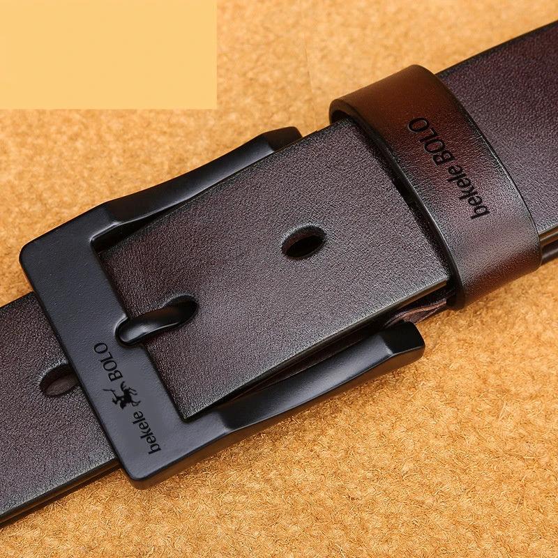 Simple And Versatile Men's Pin Buckle Belt by GJG Denim