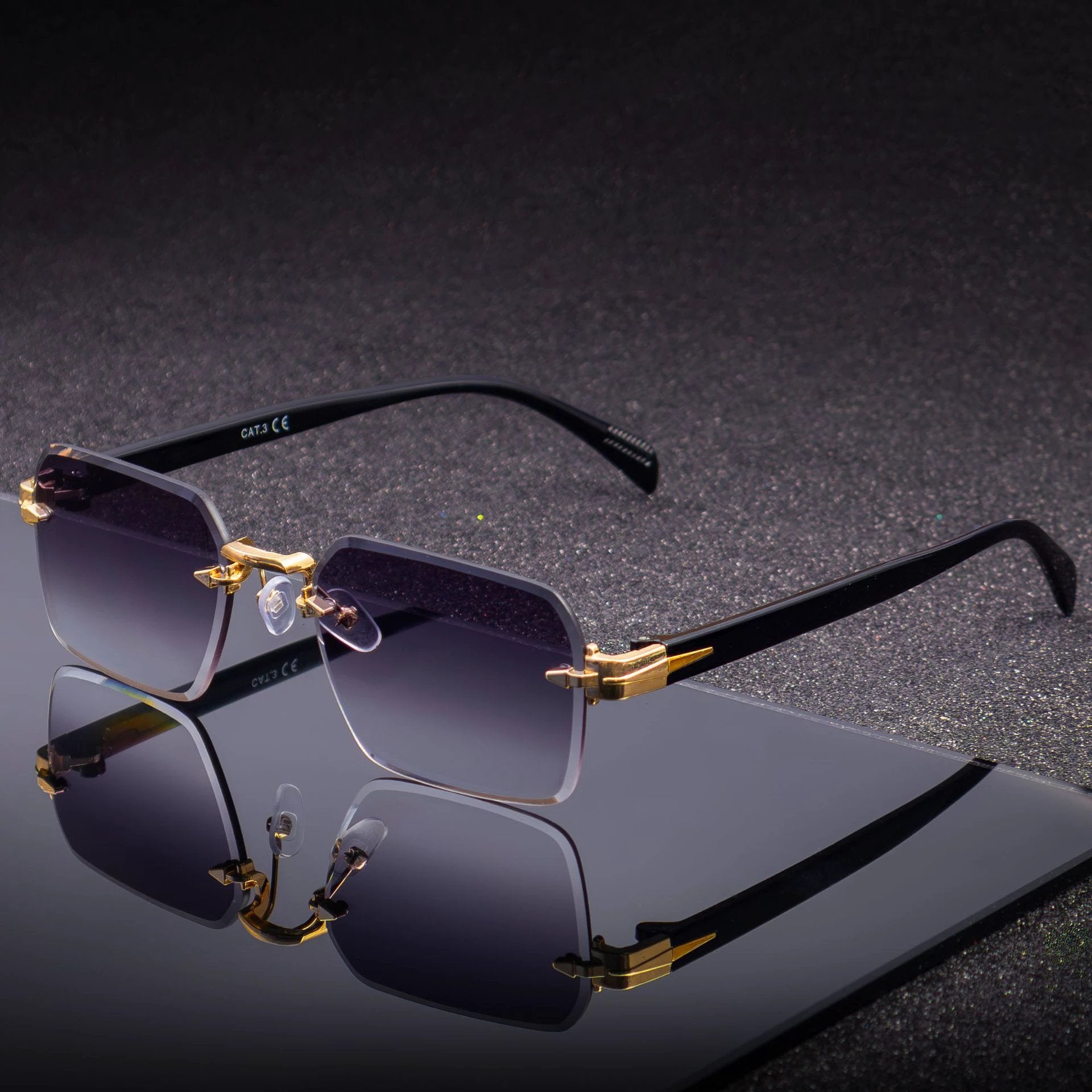 Men's Frameless Fashion Sunglasses by GJG Denim