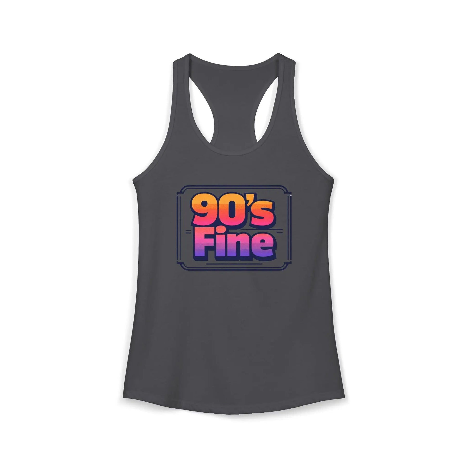 90's fine Women's Ideal Racerback Tank by Printify