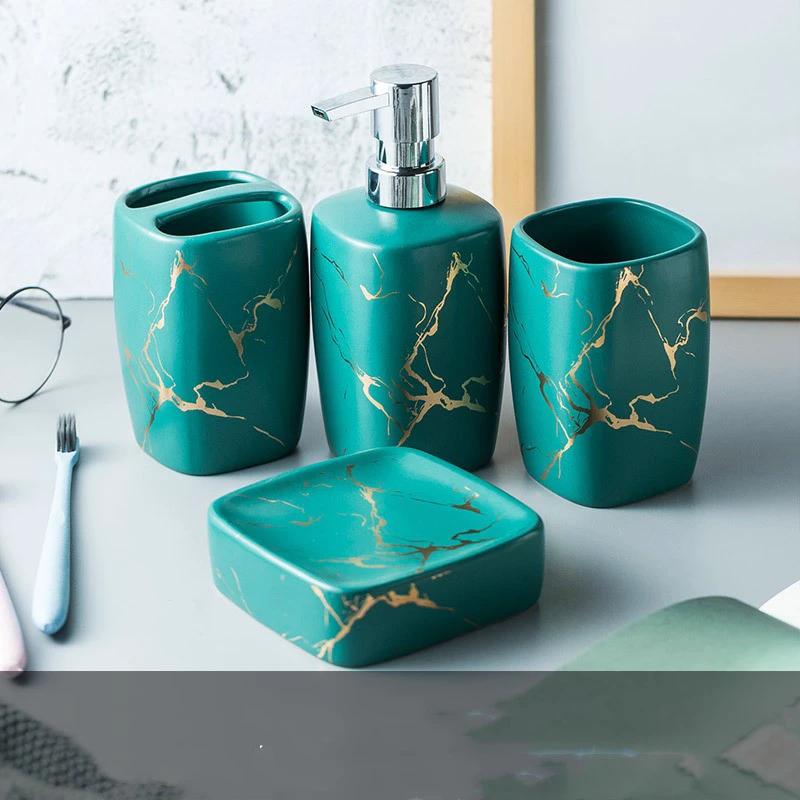 Bathroom Set 4-6 Pieces by GJG Denim