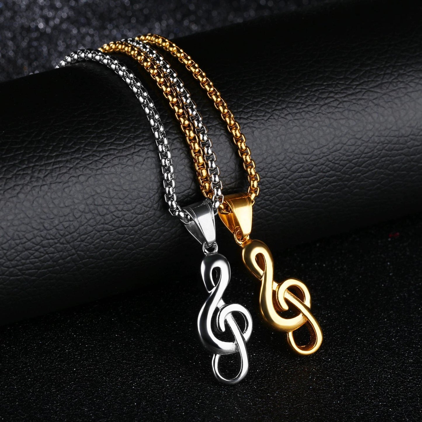 Music Symbol Necklace For Men by GJG Denim