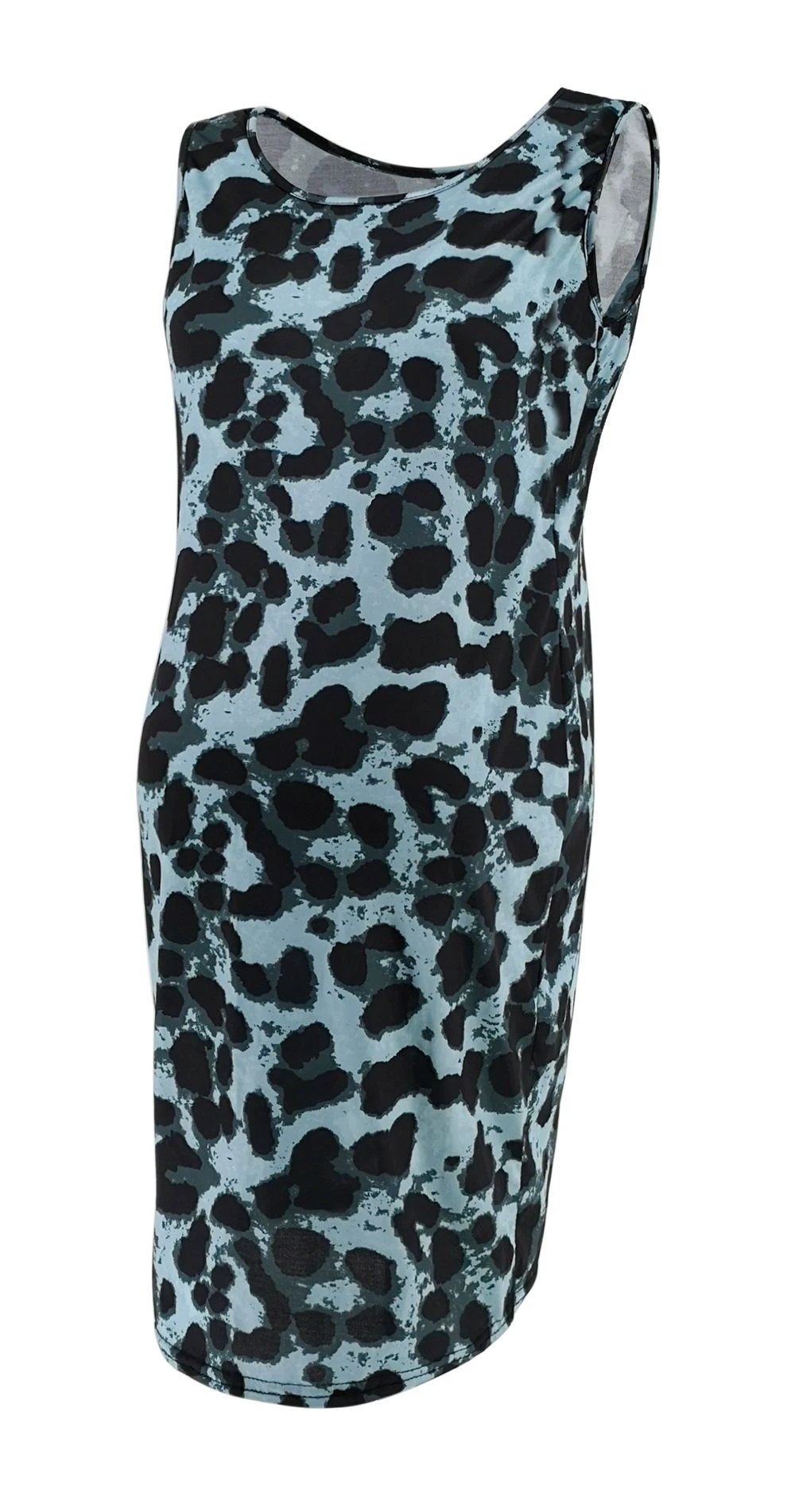 Leopard Dress Summer Sleeveless Pregnant Women by GJG Denim