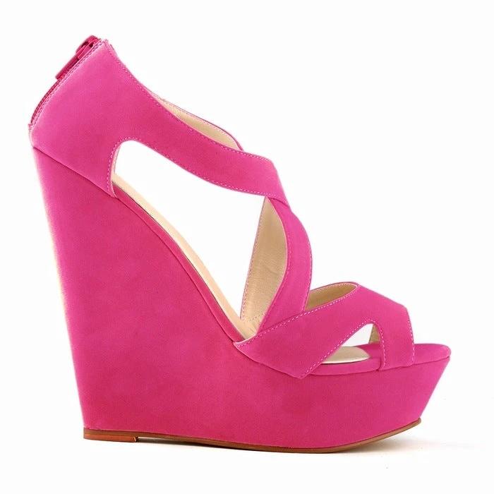 High-heeled hollow sandals by GJG Denim