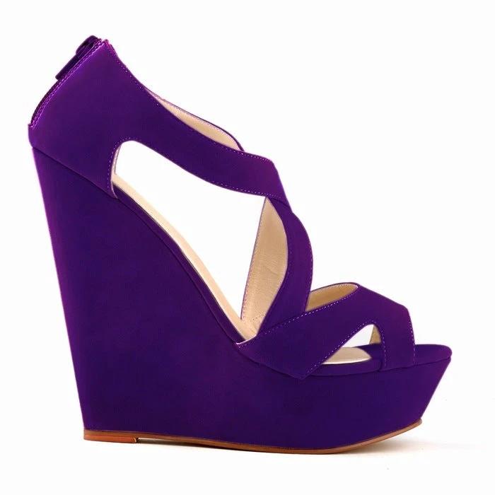 High-heeled hollow sandals by GJG Denim