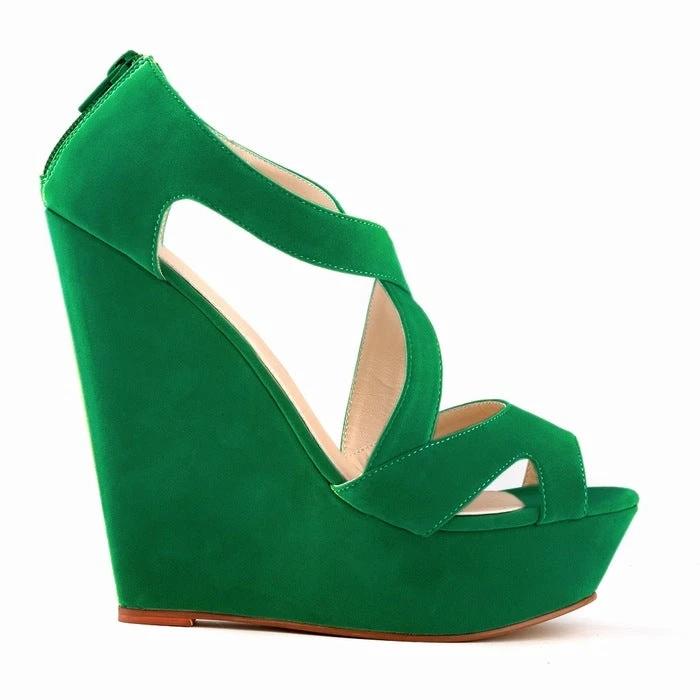 High-heeled hollow sandals by GJG Denim
