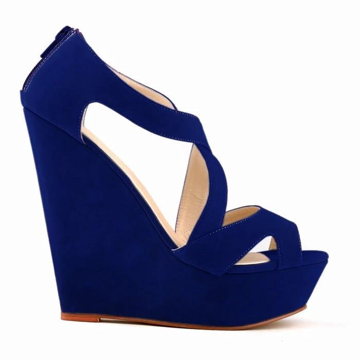 High-heeled hollow sandals by GJG Denim