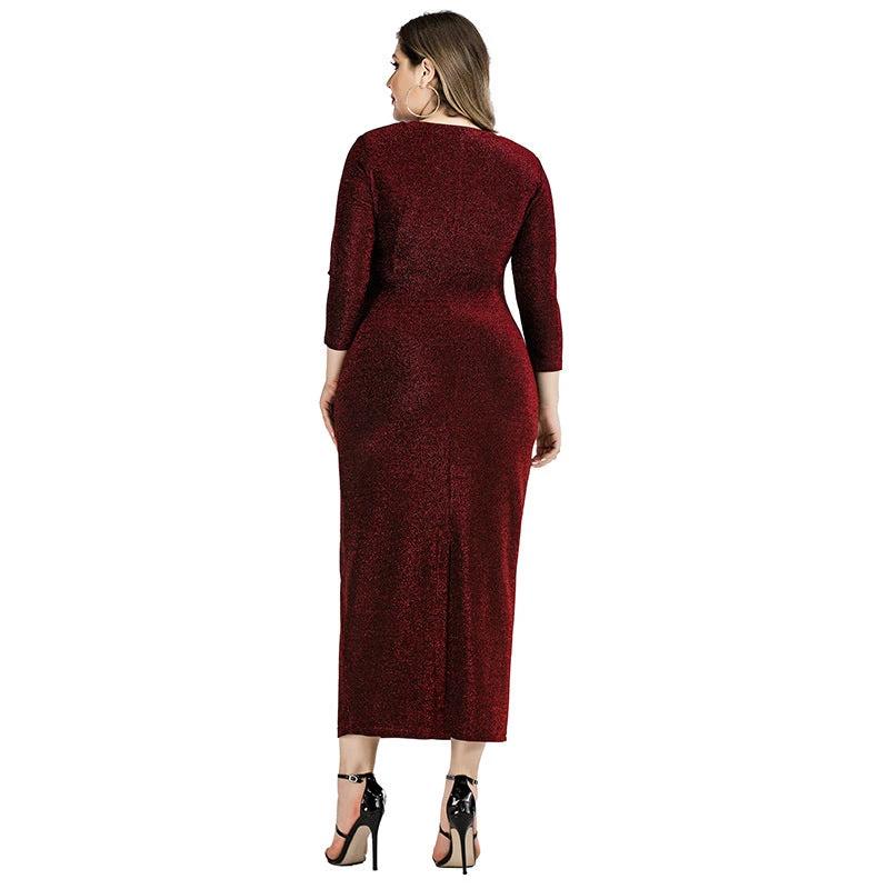 Plus size women's sequin dress by GJG Denim