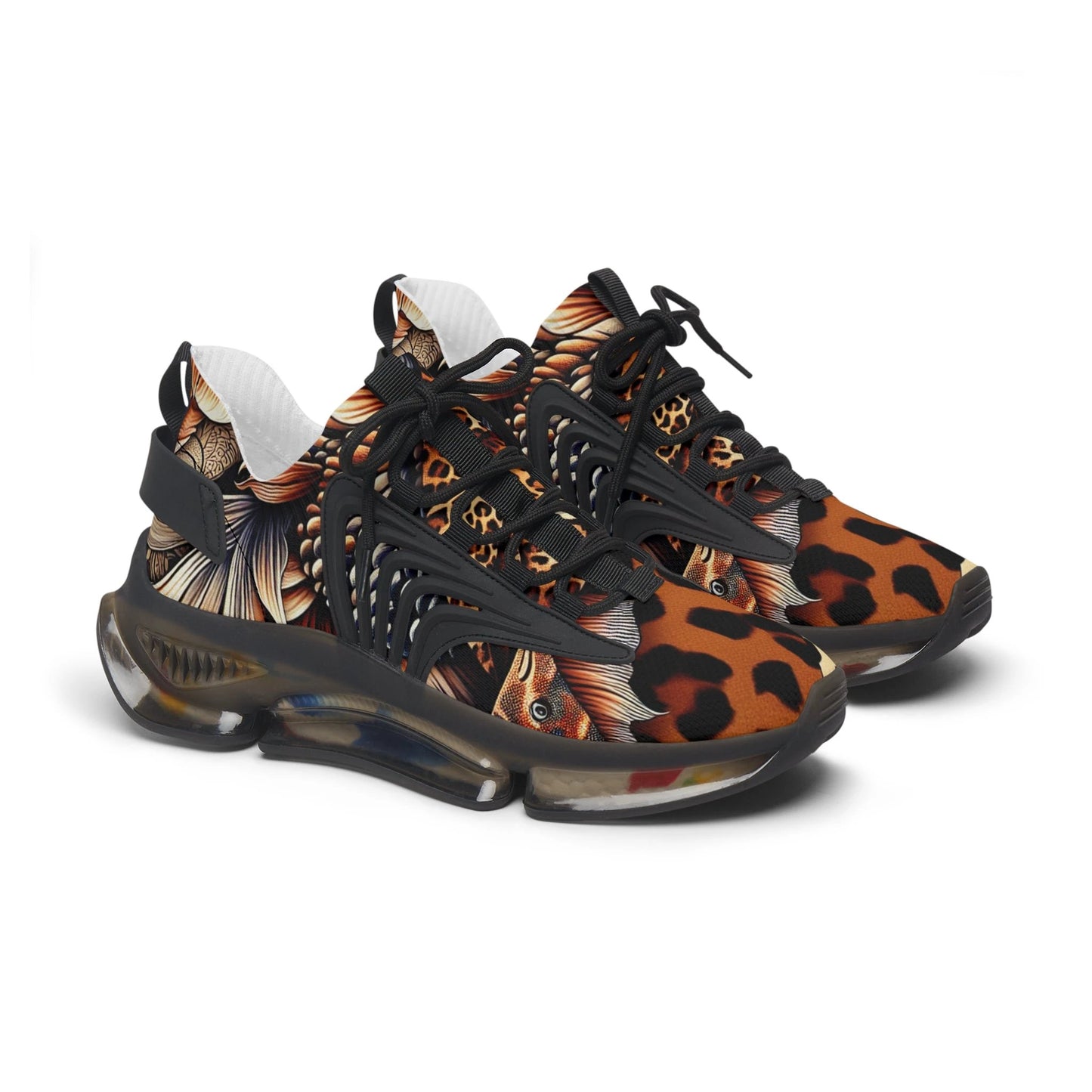 Stylish Women's Mesh Sneakers - Animal Print, Casual Footwear, Trendy Sneakers, Adventure Ready, Unique Design, Perfect for Everyday Wear by Printify
