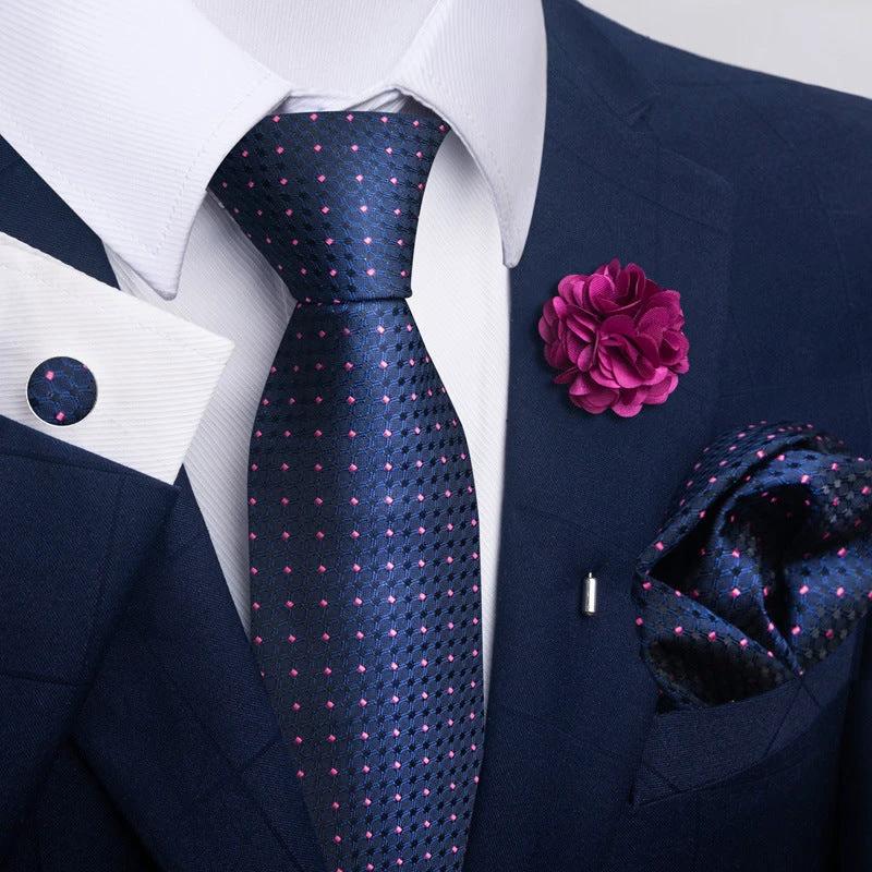 Men's Tie and Pocket Square Combo by GJG Denim