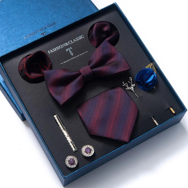 Men's 8-piece Tie Set by GJG Denim