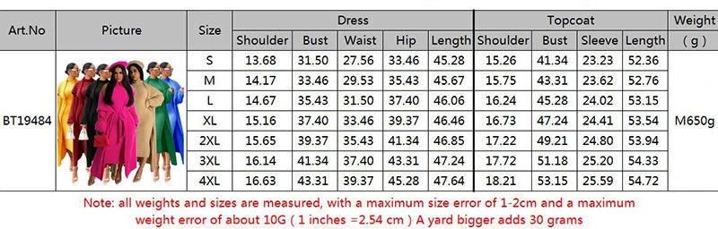 Autumn And Winter Elegant Dress Long Cardigan Velvet Two-piece Suit by GJG Denim