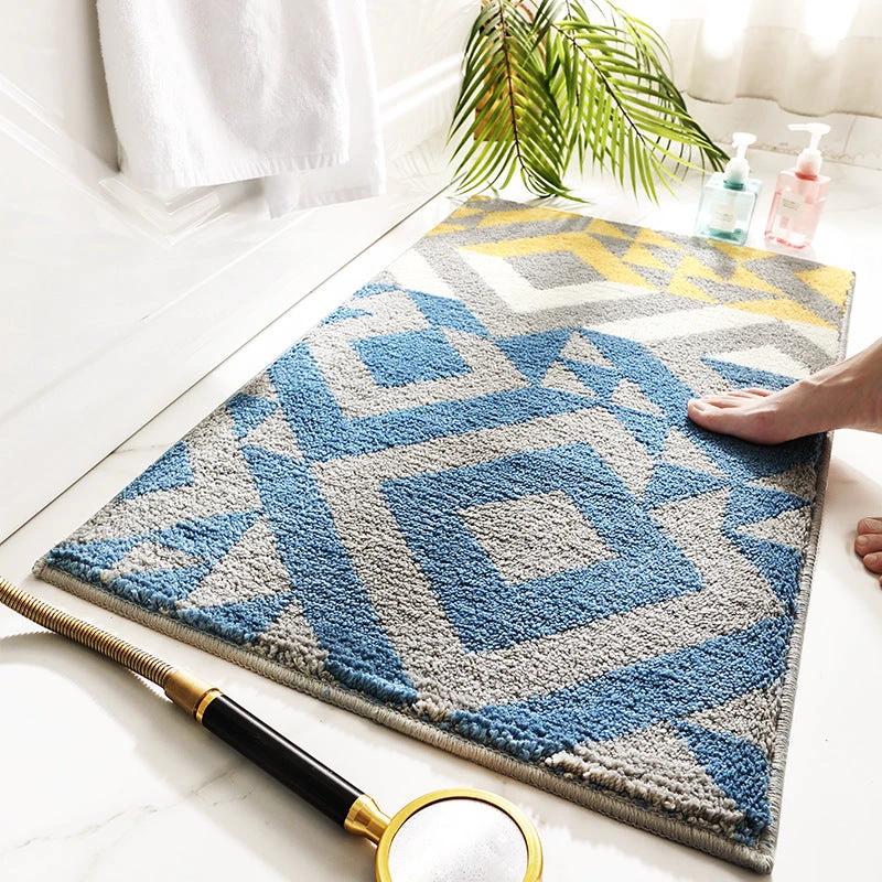 Bathroom Absorbent Non Slip Mats by GJG Denim