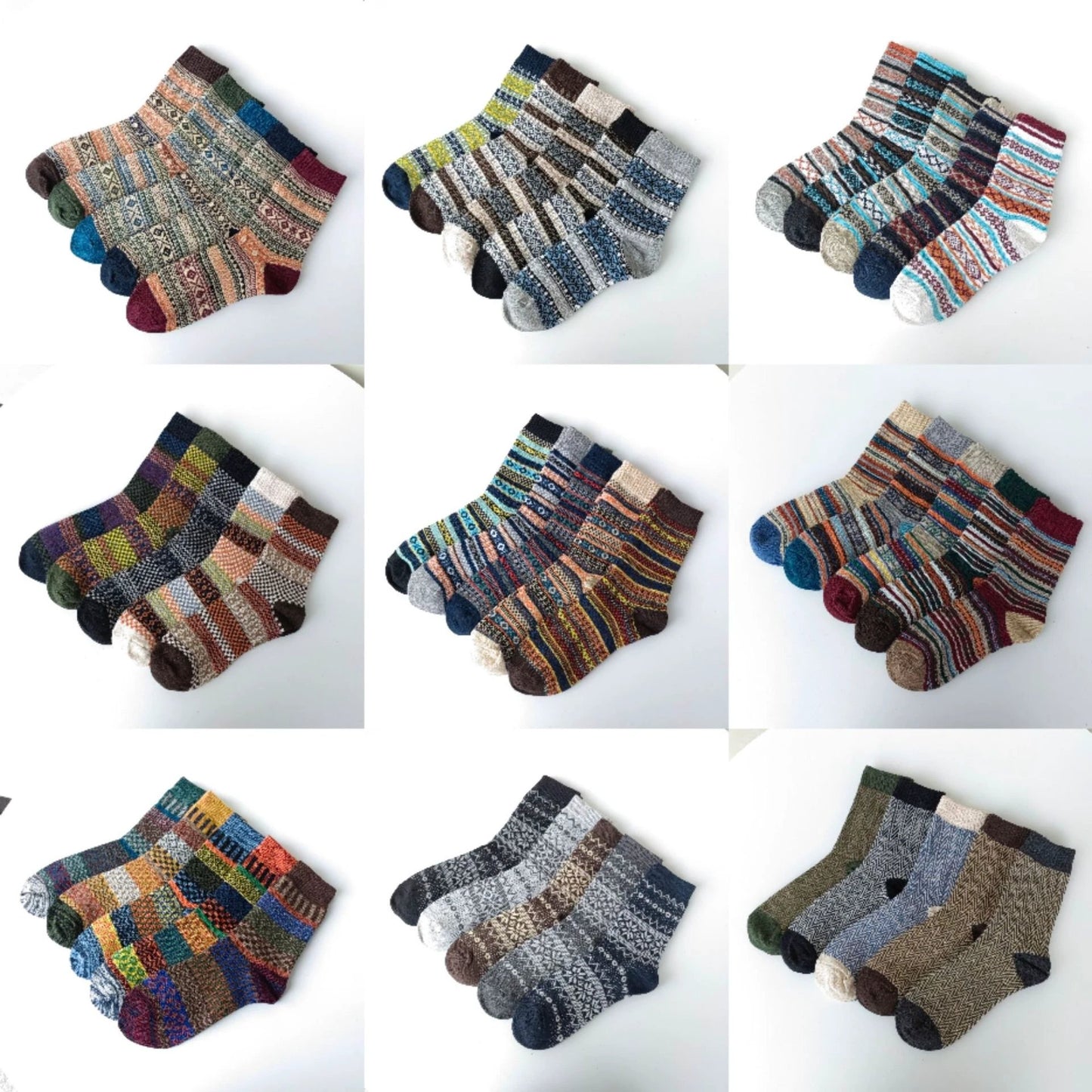 Men's Socks Vintage Style Wool Socks by GJG Denim