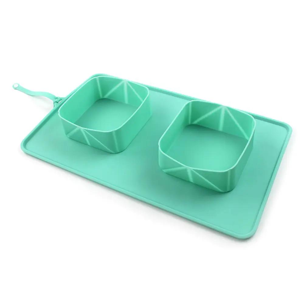 Folding Silicone Pet Bowl by GJG Denim