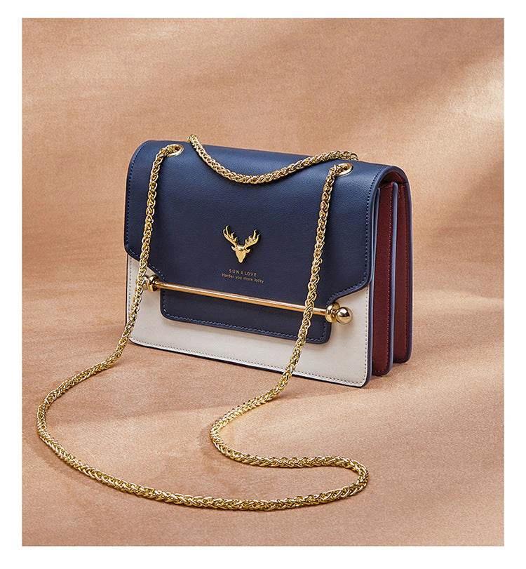 Fashion Texture Shoulder Bag Deer Head Crossbody by Zara-Craft