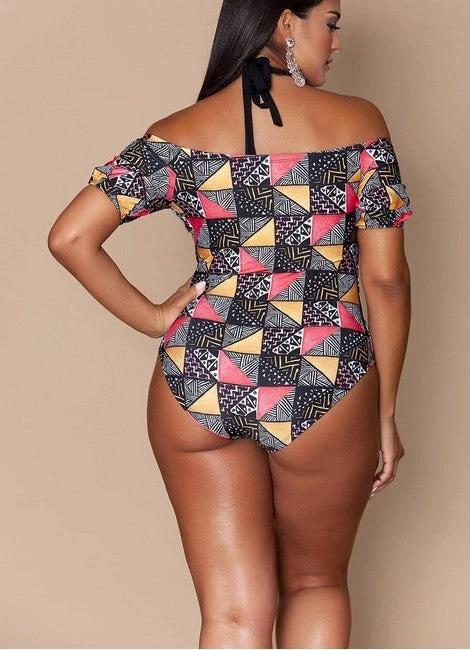 Geometric bikini ladies plus size by GJG Denim