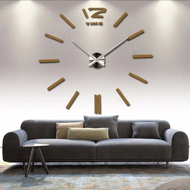 Creative Fashion Home Decor Acrylic Wall Clock by GJG Denim