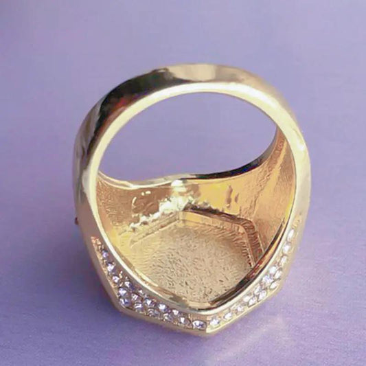 Men's Micro Pave CZ Silver Ring by GJG Denim