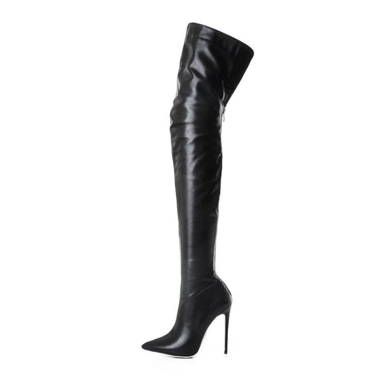 Personality Below The Knee Plus Size Women's Boots by GJG Denim
