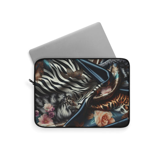 Boho Floral Laptop Sleeve, Stylish Computer Case, Cute Laptop Cover, Unique Tech Accessory, Gift for Students, Work From Home by Printify